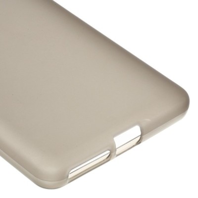 Sony Xperia E5 (Sony Xperia E5 Dual) kieto silikono TPU skaidrus, pilkas dėklas - nugarėlė / Priedai.lt