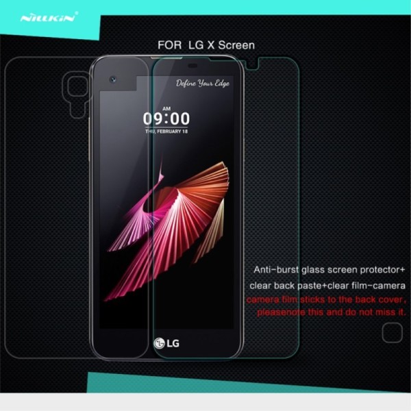 „Nillkin“ 9H Tempered Glass apsauginis ekrano stiklas 0.33 mm + nugarėlės plėvelė (X-Screen)