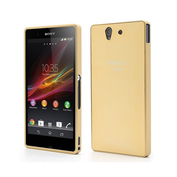 Aliuminio dėklas - auksinis (Xperia Z)