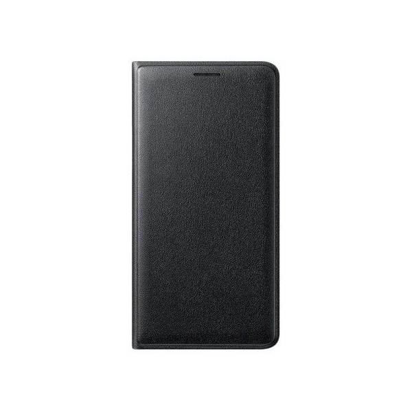 „Samsung“ Flip Wallet Cover atverčiamas dėklas - juodas (Galaxy J3 2016)