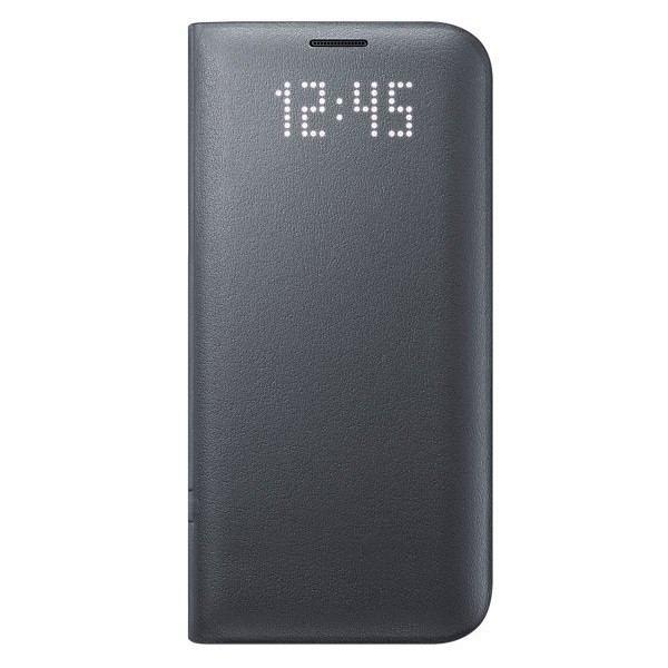 „Samsung“ Led View Cover atverčiamas dėklas - juodas (Galaxy S7 Edge)