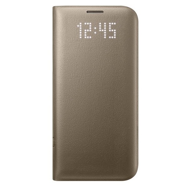 „Samsung“ Led View Cover atverčiamas dėklas - auksinis (Galaxy S7 Edge)