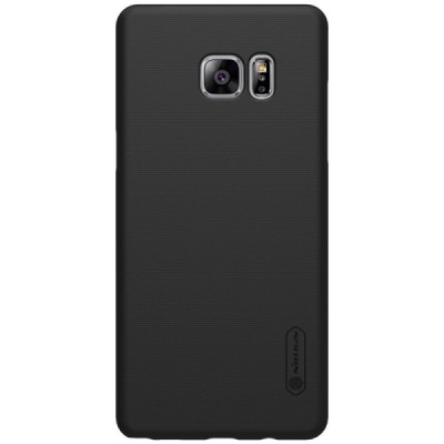 Nillkin Frosted Shield Samsung Galaxy Note 7 (N930) juodas plastikinis dėklas + apsauginė ekrano plėvelė / Priedai.lt