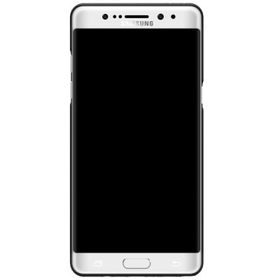 Nillkin Frosted Shield Samsung Galaxy Note 7 (N930) juodas plastikinis dėklas + apsauginė ekrano plėvelė / Priedai.lt