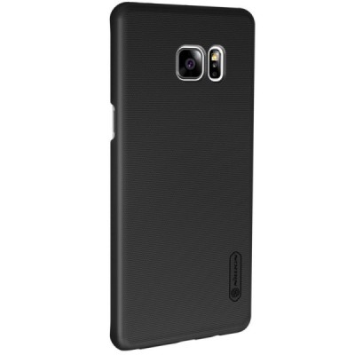 Nillkin Frosted Shield Samsung Galaxy Note 7 (N930) juodas plastikinis dėklas + apsauginė ekrano plėvelė / Priedai.lt