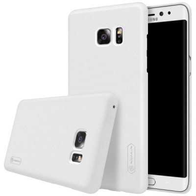 Nillkin Frosted Shield Samsung Galaxy Note 7 (N930) baltas plastikinis dėklas + apsauginė ekrano plėvelė / Priedai.lt