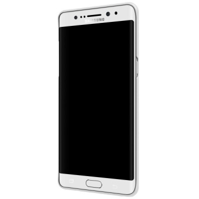 Nillkin Frosted Shield Samsung Galaxy Note 7 (N930) baltas plastikinis dėklas + apsauginė ekrano plėvelė / Priedai.lt