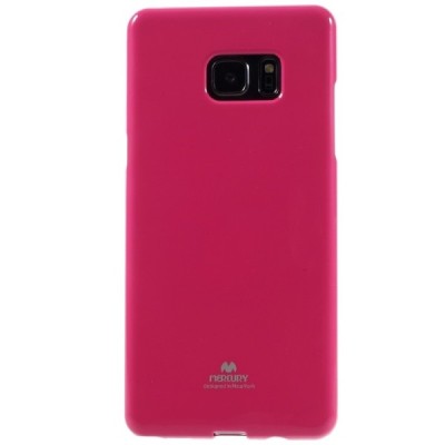 Samsung Galaxy Note 7 (N930) Mercury tamsiai rožinis kieto silikono tpu dėklas - nugarėlė / Priedai.lt