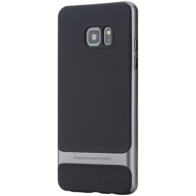 „Rock“ Royce sustiprintos apsaugos Samsung Galaxy Note 7 (N930) juodas pilkos spalvos apvadais kieto silikono (TPU) ir plastiko 