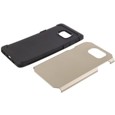 Sustiprintos apsaugos Samsung Galaxy Note 7 (N930) auksinis kieto silikono (TPU) ir plastiko dėklas / Priedai.lt