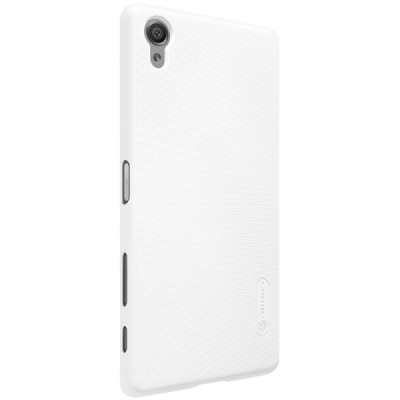 Nillkin Frosted Shield Sony Xperia X (F5121, F5122) auksinis plastikinis dėklas + apsauginė ekrano plėvelė / Priedai.lt