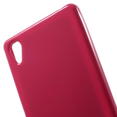 Sony Xperia X (F5121, F5122) Mercury tamsiai rožinis kieto silikono tpu dėklas - nugarėlė / Priedai.lt