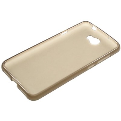 Huawei Y5 II (Huawei Y5 2, Huawei Honor 5, Huawei Honor Play 5, Huawei Honor 5 Play) kieto silikono TPU skaidrus, pilkas dėklas 