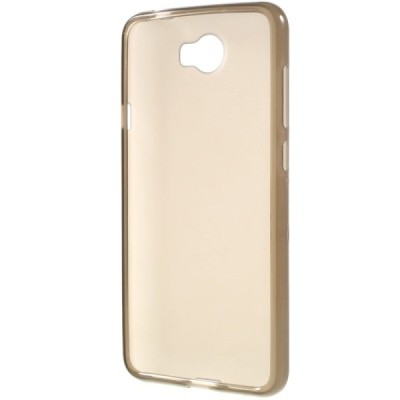 Huawei Y5 II (Huawei Y5 2, Huawei Honor 5, Huawei Honor Play 5, Huawei Honor 5 Play) kieto silikono TPU skaidrus, pilkas dėklas 
