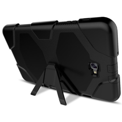 Samsung Galaxy Tab A 10.1 2016 (T580, T585) sustiprintos apsaugos dėklas - juodas - nugarėlė / Priedai.lt