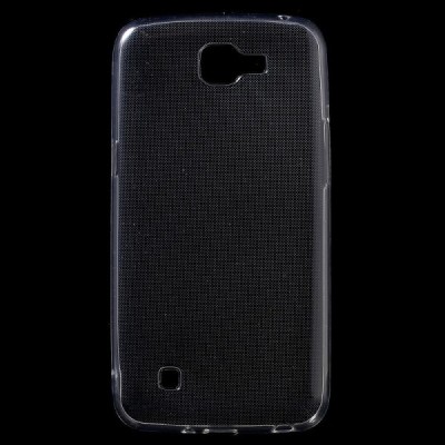 LG K4 (K120E) skaidrus (permatomas) kieto silikono TPU ploniausias pasaulyje bespalvis dėklas / Priedai.lt