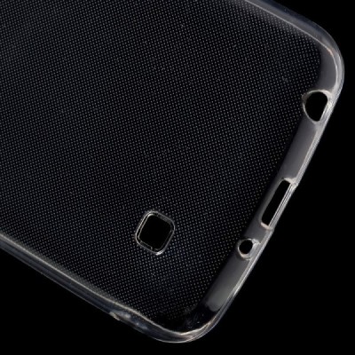 LG K4 (K120E) skaidrus (permatomas) kieto silikono TPU ploniausias pasaulyje bespalvis dėklas / Priedai.lt