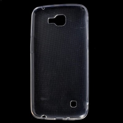 LG K4 (K120E) skaidrus (permatomas) kieto silikono TPU ploniausias pasaulyje bespalvis dėklas / Priedai.lt