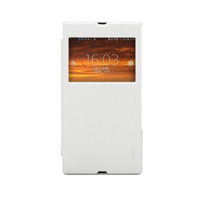 „ROCK“ Flexible Sony Xperia Z Ultra baltas dėklas / Priedai.lt