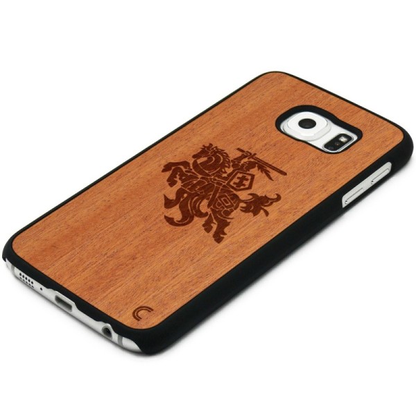 „Crafted Cover“ natūralaus medžio dėklas - Vytis (Galaxy S6 edge)