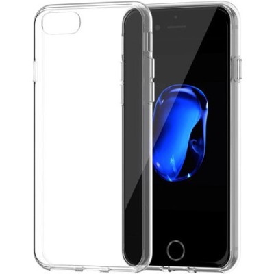 Apple iPhone 7 (iPhone 8) skaidrus (permatomas) akrilinis kieto silikono TPU plonas (akrilo) dėklas - nugarėlė / Priedai.lt