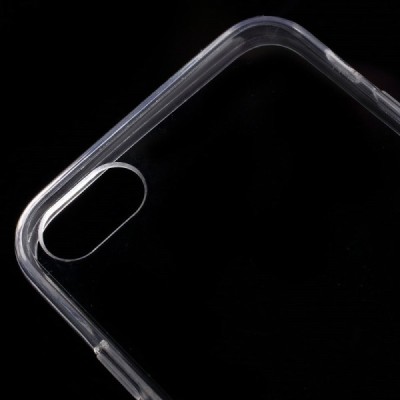 Apple iPhone 7 (iPhone 8) skaidrus (permatomas) akrilinis kieto silikono TPU plonas (akrilo) dėklas - nugarėlė / Priedai.lt