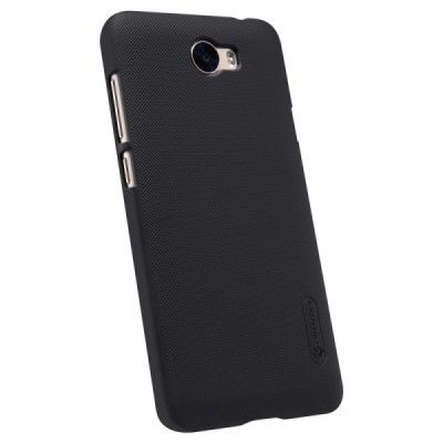 Nillkin Frosted Shield Huawei Y5 II 2 juodas plastikinis dėklas + apsauginė ekrano plėvelė / Priedai.lt