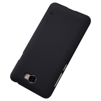 Nillkin Frosted Shield Huawei Y5 II 2 juodas plastikinis dėklas + apsauginė ekrano plėvelė / Priedai.lt