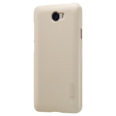 Nillkin Frosted Shield Huawei Y5 II 2 auksinis plastikinis dėklas + apsauginė ekrano plėvelė / Priedai.lt