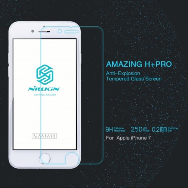 „Nillkin“ 9H+ Pro Tempered Glass apsauginis ekrano stiklas 0,2 mm (iPhone 7 / 8 / SE 2020 / SE 2022)