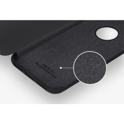Apple iPhone 7 (iPhone 8) „Rock“ Dr V atverčiamas juodas dėklas - knygutė / Priedai.lt