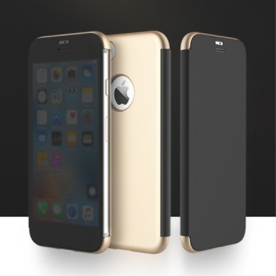 Apple iPhone 7 (iPhone 8) „Rock“ Dr V atverčiamas auksinis dėklas - knygutė / Priedai.lt