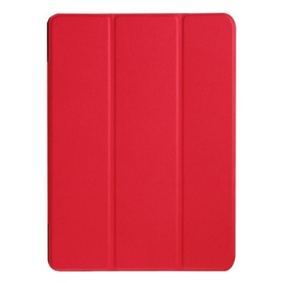 Huawei MediaPad M2 10 atverčiamas raudonas odinis dėklas - knygutė / Priedai.lt