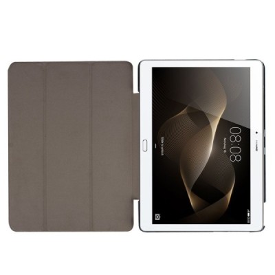 Huawei MediaPad M2 10 atverčiamas raudonas odinis dėklas - knygutė / Priedai.lt