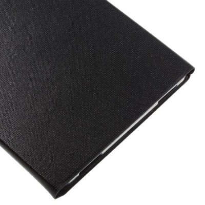 Samsung Galaxy Tab A 10,1 2016 (T580, T585) Smart Case atverčiamas juodas odinis dėklas - knygutė / Priedai.lt