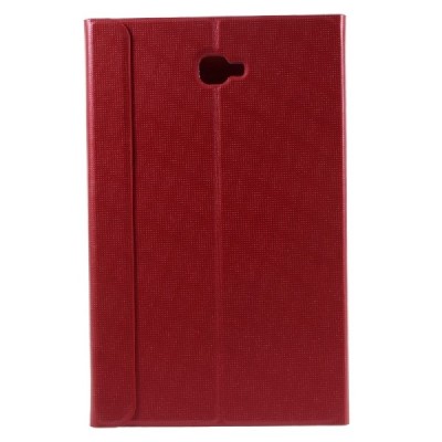 Samsung Galaxy Tab A 10,1 2016 (T580, T585) Smart Case atverčiamas raudonas odinis dėklas - knygutė / Priedai.lt