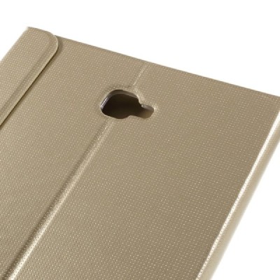 Samsung Galaxy Tab A 10,1 2016 (T580, T585) Smart Case atverčiamas auksinis odinis dėklas - knygutė / Priedai.lt