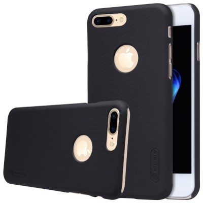 Nillkin Frosted Shield Apple iPhone 7 Plus (iPhone 8 Plus) juodas plastikinis dėklas / Priedai.lt
