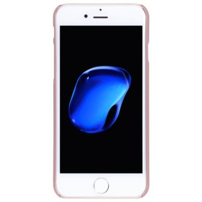 Nillkin Frosted Shield Apple iPhone 7 Plus (iPhone 8 Plus) rožinis plastikinis dėklas + apsauginė ekrano plėvelė / Priedai.lt