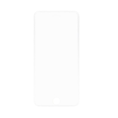 iPhone 6 Plus (6s+) Tempered Glass sustiprintos apsaugos skaidrus pilnai dengiantis apsauginis ekrano stiklas su silikoniniais (