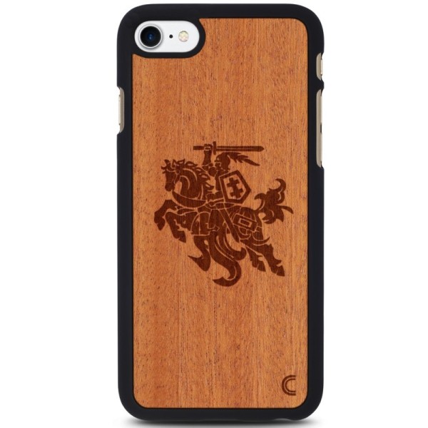 „Crafted Cover“ natūralaus medžio dėklas - Vytis (iPhone 7 / 8 / SE 2020 / SE 2022)