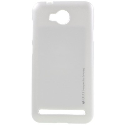 Huawei Y3 II (Huawei Y3 2) sidabrinis Mercury kieto silikono (TPU) dėklas - nugarėlė / Priedai.lt