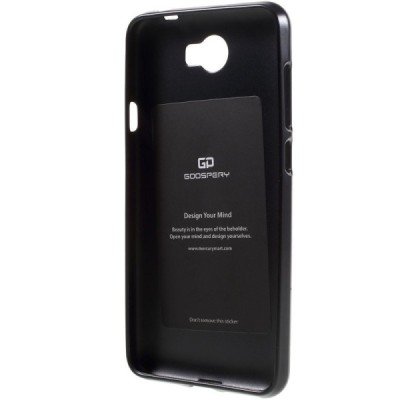 Huawei Y5 II (Huawei Y5 2) juodas Mercury kieto silikono (TPU) dėklas - nugarėlė / Priedai.lt