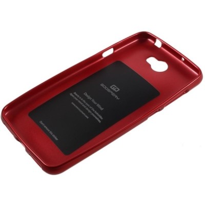 Huawei Y5 II (Huawei Y5 2) raudonas Mercury kieto silikono (TPU) dėklas - nugarėlė / Priedai.lt