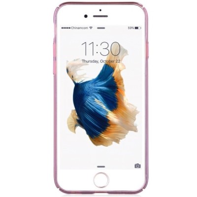 Apple iPhone 7 (iPhone 8) „Devia“ Flamingo juodas elegantiškas plastikinis dėklas rožiniais apvadais  / Priedai.lt
