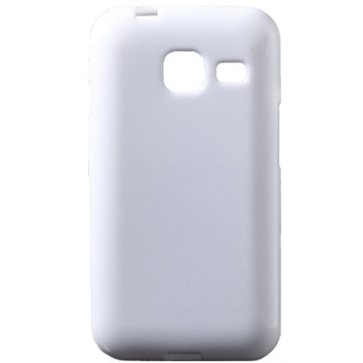 Samsung Galaxy J1 mini (J105) kieto silikono TPU baltas dėklas - nugarėlė / Priedai.lt