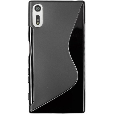 Sony Xperia XZ (Xperia XZs) kieto silikono TPU juodas dėklas - nugarėlė / Priedai.lt