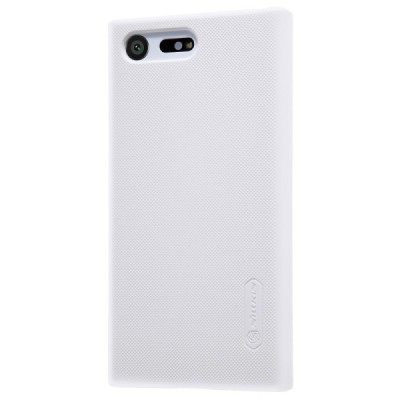 Nillkin Frosted Shield Sony Xperia X Compact (F5321) baltas plastikinis dėklas + apsauginė ekrano plėvelė / Priedai.lt