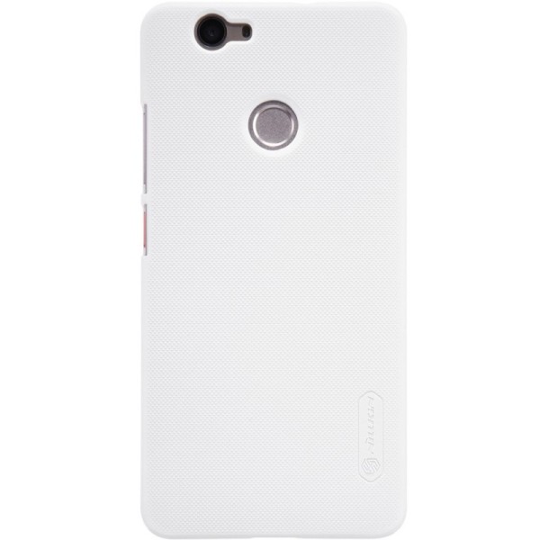 „Nillkin“ Frosted Shield dėklas - baltas + apsauginė ekrano plėvelė (Nova)