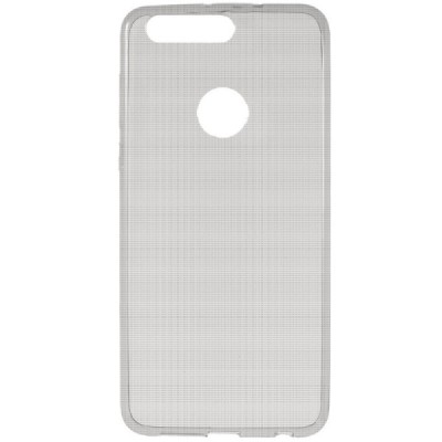 Honor 8 (Huawei Honor 8) skaidrus (permatomas) silikoninis TPU ploniausias pasaulyje pilkas dėklas / Priedai.lt
